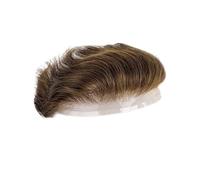 Perruque de remplacement Forhead Hairline Full Lace Hair Piece Cheveux Humains Patch Frontal for Hommes Quotidienne(#4)
