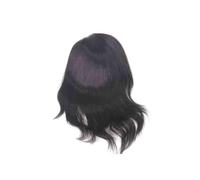 Perruque de remplacement Lace Front avec PU hommes toupet homme postiches système de remplacement cheveux humains for Quotidienne(1B Black Color)
