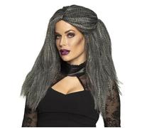 Perruque de sorcière Griselda - NO NAME - Accessoire de déguisement - Blanc/Gris - Adulte