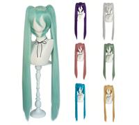 Perruque de style Lolita gothique mode classique, cheveux synthétiques résistants à la chaleur droits en or, bleu, argent, rose, vert, violet. Perruque de princesse élégante et mignonne, carré court a