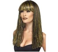 Perruque D'égyptienne Noire Et Or - Noir / Or or G