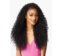 Perruque demi-perruque Sensationnel à tissage instantané - 5 perruques synthétiques avec cordon de serrage réglable pour un mélange de cheveux sa