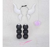 Perruque d'Halloween tendance pour fête de Noël - Accessoire de coiffure Dragon Maid Girl Shaking Dragon Conna Creative Cos Cos - Corne de dragon - Accessoires pour cheveux queue