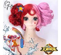 Perruque d'Halloween tendance pour fête de Noël King Game Glory Cos Xiaoqiao Pool Coloré Licorne Été Vacances Perruque