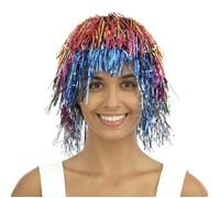 Perruque Disco Multicolore - PTIT CLOWN - Femme - Mi-longue - Frisée - Intérieur