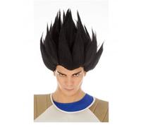 Chaks Perruque Vegeta Saiyan Noire Dragon Ball Adulte - Noir - Taille Unique