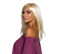 Perruque Droite Blonde Longue Accessoire De Costume Pour Femmes Glamour 45cm