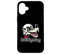 Perruque du 18ème siècle avec Le nom de Loup Wolfgang et Mozart Coque pour iPhone 16 Plus