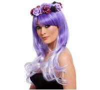 Perruque du Jour des Morts - NO NAME - Violet et Blanc - Accessoire de déguisement