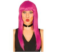 FIESTAS GUIRCA, S.L. Perruque Lilas Cheveux Longue Eco