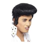 Perruque Elvis Deluxe Noir - Noir