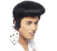 Perruque Elvis Presley Luxe - SMIFFY'S - Homme - Noir