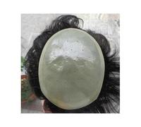 Perruque en cheveux Postiche à peau fine for hommes Prothèse capillaire masculine respirante Postiche biologique for cuir chevelu Ligne de cheveux invisible Systèmes de remplacement de cheveux humains