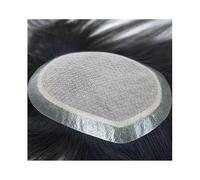 Perruque en cheveux Postiche for homme Systèmes de remplacement de cheveux humains Base en soie avec peau PU Toupee for hommes Cuir chevelu naturel Unité de cheveux raides Remy Prothèse de cheveux for