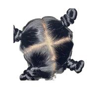 Perruque en dentelle intégrale lisse, cheveux humains transparents HD, pré-épilés, densité 180°, for femmes Hair Extensions Pièces Wigs(Black,12inch)