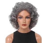 Perruque en Dentelle Perruque en soie haute température de style européen, cheveux courts et bouclés, perruque complète Perruques Pour Femmes