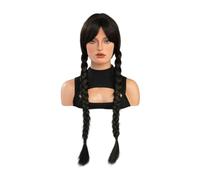 Perruque en Dentelle Perruque synthétique longue tressée noire de 76 cm et 30 pouces for cosplay, perruque à usage quotidien Perruques Pour Femmes