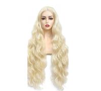 Perruque en dentelle synthétique super longue pour les femmes noires Body Wave Partie centrale Perruque de cheveux sans colle naturelle douce
