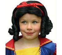 Perruque enfant blanche-neige multicolore G
