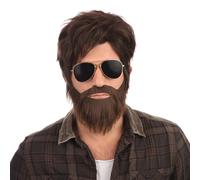 Perruque Et Barbe Alan Hangover Costume De Fête Pour Homme Accessoire