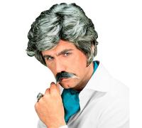 Perruque et Moustache Casanova Poivre et Sel