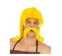 Perruque et moustache Cétautomatix Astérix et Obélix - Jaune - Taille Unique