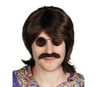 Boland 85722 - Perruque Gary avec moustache - Cheveux synthétiques avec barbe - Accessoire de coiffure - Costume - Carnaval - Fête à thème