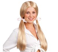 PERRUQUE ÉTUDIANTE COUETTES BLOND FEMME