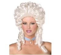 Smiffys Perruque baroque, blanche, longue épaule avec bouclettes Halloween