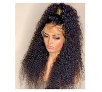 Perruque Femme Black Kinky Curly Soft Free Part Lace Lace Front Perruque for les femmes avec des cheveux de bébé nature naturel Pernues quotidiennes Perruques Élégantes Pour Femmes(22inch)