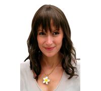 Perruque Femme Brune Ondulée Mi-Longue Bouclée Pointes Frange 3020-8