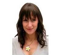 Perruque Femme Brune Ondulée Mi-Longue Bouclée Pointes Frange 3020-8