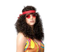 Perruque femme - HIPPIE - frisée - Marron - Accessoire de mode