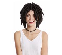 Perruque Femme Homme avec Anglaises Afrolocken Afro Caraïbes Rasta Dreads Braun