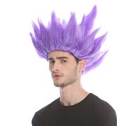 Perruque Femme Homme Carnaval Fleur Tulipe Démon Violet Hochtoupiert 91062-P08