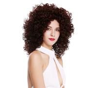 Perruque Femme Lace-Front Mono Bou Volume Brun Foncé Châtain Mélangé