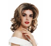 Perruque Femme Lacefront Lace Ondulé Perruque 80er Diva Blonde Braun Balayage