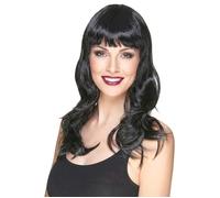 Perruque Femme - Longue Noire à Frange - 5849