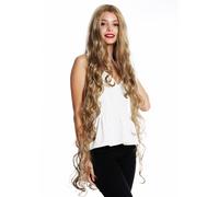 Perruque Femme Longue Rapunzel Bouclée Ondulée Raie Au Milieu Blond Mix VK-40