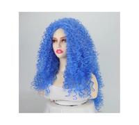perruque femme naturelle Perruques synthétiques longues de 71 cm for femme, perruque bleue for cosplay perruque femme