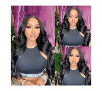 Perruque Femme Perruque Lace Closure Wig sans colle naturelle HD 250%, cheveux naturels, Body Wave, pre-plucked, 7x7/6x6/5x5, for femmes Perruque Naturelle(5x5 HD Closure Wig,26inches)