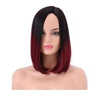 Perruque Femme Perruque Wig Wigs Court droit, femmes rose rouge violet brun cosplay cheveux for une utilisation quotidienne Perruques Élégantes Pour Femmes(A)