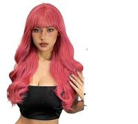 Perruque Femme Perruques ondulées longues blondes ombrées for femmes, perruques bouclées à racines foncées, partie centrale for, quotidiennes(WL1020-1)