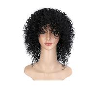 Perruque Femme Perruques, petites perruques afro bouclées, perruques de mode de style européen et américain, perruques synthétiques haute température Perruques pour Femmes Morceau de Cheveux(Color:C)