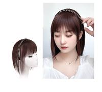 Perruque Femme Simulation Cheveux Frange Perruque Pièce Front Bande De Cheveux Frange Une Perruque Tête Filler Couverture De Cheveux Cheveux Blancs Filles Perruques Perruques Élégantes Pour Femmes(Lig