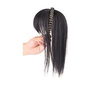 Perruque Femme Simulation Cheveux Frange Perruque Pièce Front Bande De Cheveux Frange Une Perruque Tête Filler Couverture De Cheveux Cheveux Blancs Filles Perruques Perruques Élégantes Pour Femmes(Bro