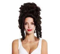 WIG ME UP - VK-38-6 Perruque dame théâtre cosplay baroque pompafour Marie Antoinette duchesse dame noble brun