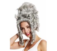 Perruque Femme Théâtre Cosplay Baroque Marie Antoinette Comtesse Noble Grise