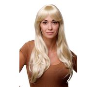 Perruque Femmes Blond Clair Long & Lisse Frange de Qualité 9213-LG26