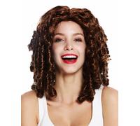 Perruque Femmes Carnaval Baroque Cosplay Boucles Long Braun